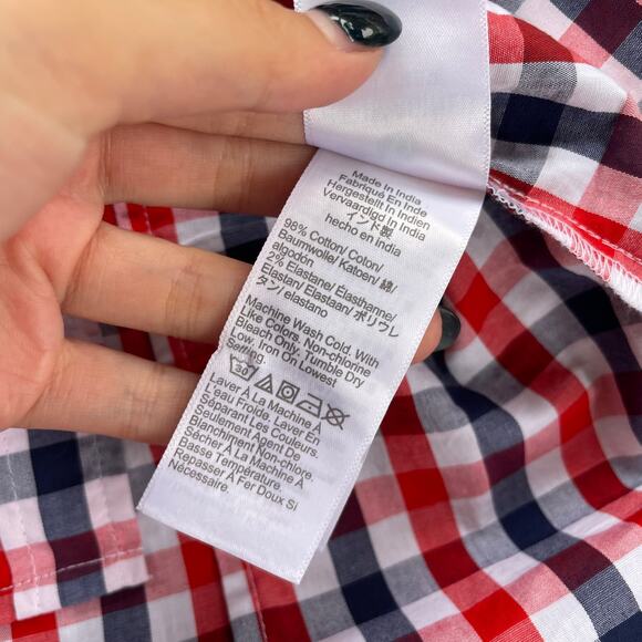 J. Crew Re-imagined Gingham Sleeveless Button-Up Top - Size XS - Picture 6 of 10